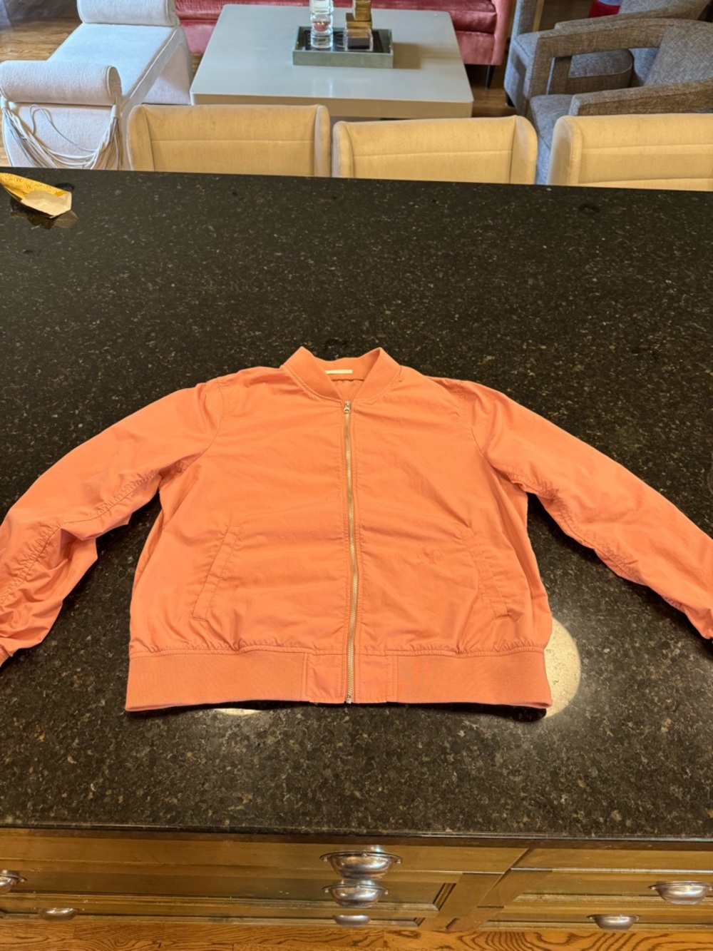 Uniqlo Coral Pink Bomber Jacket